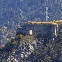 Le fort du Télégraphe depuis les environs d'Albanne