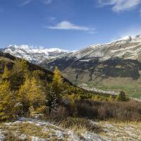 Sur la route du Mont-Cenis, face aux glaciers de la Vanoise
